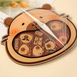 سلاسل مفاتيح كرتونية أنيمي مخصصة بتخفيضات كبيرة ، سلاسل مفاتيح كاواي كافي أكريليك ، تصميم حيوان شفاف لتهتز - Product Image 1