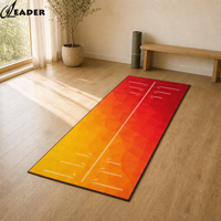 Serviette de yoga chaude antidérapante en tissu brossé double face, absorbant la transpiration, avec points de préhension en silicone pour Bikram, gym, Pilates, studio