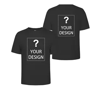 100% algodón camiseta personalizada haz tu logotipo texto hombres mujeres imprimir diseño Original regalos camiseta