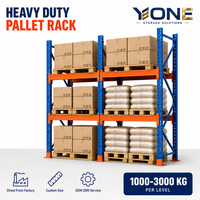 Étagères de stockage de palettes robustes sur mesure pour entrepôt, en acier Q235B, pour la distribution de marchandises avec des plaques de base sécurisées