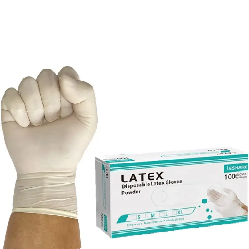 Латексные перчатки профессиональный поставщик дешевая цена и высокое качество порошкообразная латексная перчатка для использования