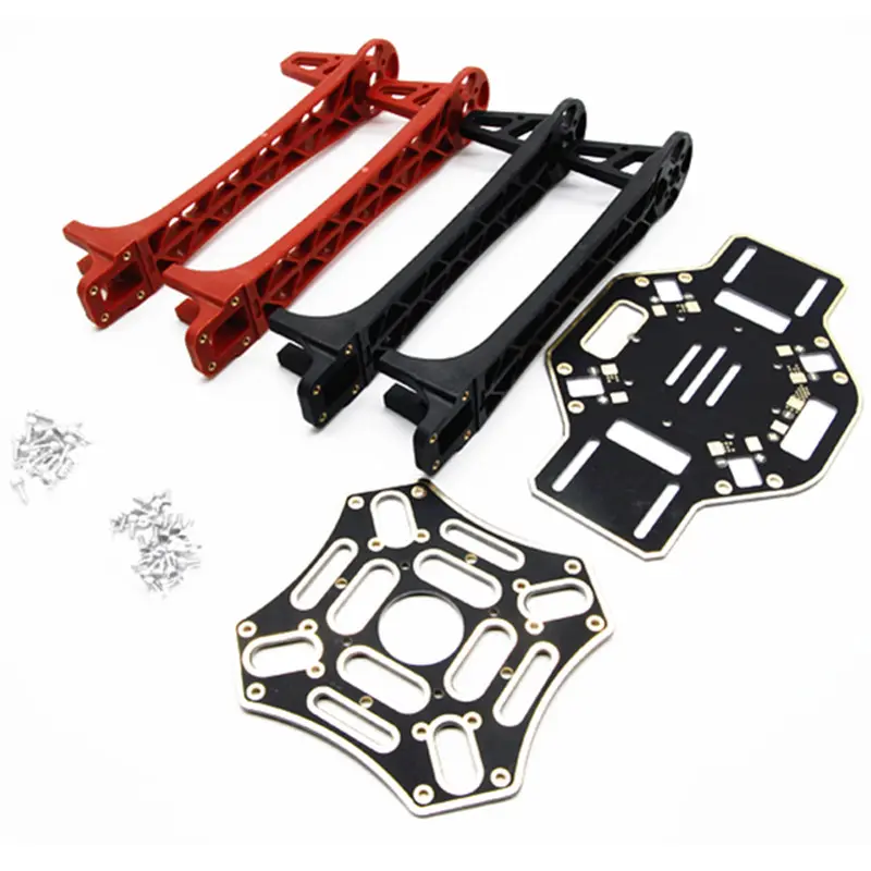 NEW F450 450mm Immersion Gold PCB Board Quadcopter Frame Kit - Red/ Black Arms