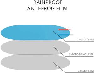 Film Anti-Fog Auto Retrovisore <span class=keywords><strong>Pellicola</strong></span> Protettiva Anti-Nebbia Impermeabile di Retrovisione Specchio di Protezione Sticker 135*95 millimetri accessori Per auto - Product Image 4