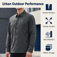 Chaqueta de Algodón/Nailon/Spandex Personalizada de Fábrica, Chaqueta de Primavera Transpirable, Holgada, Cortavientos, para Hombre