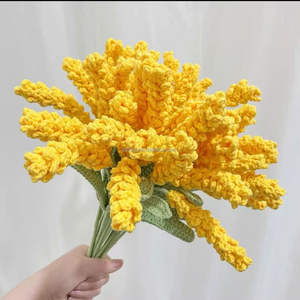 Bouquet Artigianale in Crochet a Forma di Spiga d'Orzo, Regalo Creativo per Laurea, Natale, Pasqua, per la Migliore Amica - Product Image 3