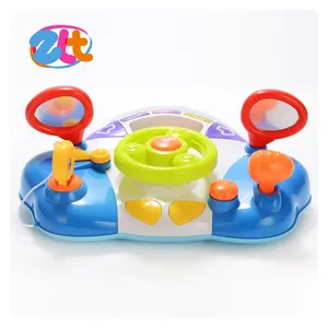New plastic educational electronic toy steering wheel for kids