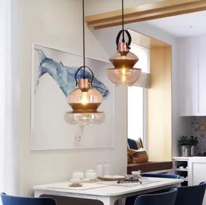 Nordic Industrial Wind Cafe Personalidad American Restaurant Lámpara colgante de vidrio para interiores - Product Image 3