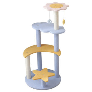 Jouet multicouche moderne pour chat, griffoir vertical sans perte, plate-forme de saut, fournitures pour animaux de compagnie, colonne à griffes, arbres à chat en bois - Product Image 5