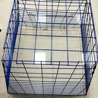 Jaula para Gallos de 90*90*90 con Alambre de 3 mm y 4 mm de Diámetro, Jaula Cuadrada para Pollos con Recubrimiento de PVC para Gallos de Pelea