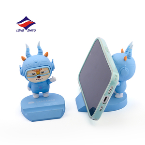 Longzhiyu 20 năm kinh nghiệm tùy chỉnh Vinyl figurine điện thoại đứng dễ thương động vật nhân vật PVC Bàn giữ điện thoại di động - Product Image 2