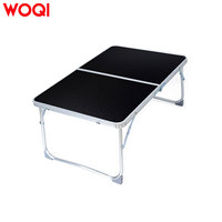 WOQI Fournisseur en gros – Table portable pliante rectangulaire moderne pour camping, mini table d'extérieur en fer pour ordinateur portable, mobilier d'extérieur