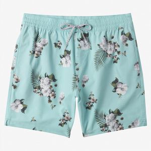 Shorts de bain pour hommes personnalisés en gros, taille mi-haute, extensibles dans les 4 sens, séchage rapide, 100 % polyester, pour surf et plage - Product Image 2