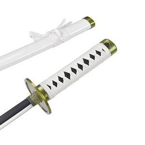 Miniespada Katana de una pieza de Anime japonés de 45cm personalizada, réplica de <span class=keywords><strong>arma</strong></span> de Roronao Zoro, Wado Ichimonji de hierro Real - Product Image 3