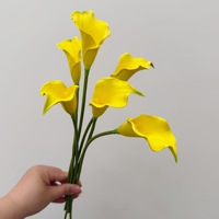 Bunga Calla Lily EVA, Bunga Buatan dengan Sentuhan Lembut, Cocok untuk Dekorasi Pernikahan dan Rumah, Buket Pengantin