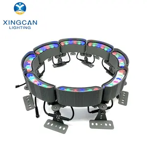 Outdoor IP65 Aluminium <span class=keywords><strong>LED</strong></span> Coconut Hug Baum leuchten 24W-90W AC 85-265V 24V 3000K RGB Palme Ring Licht Landschaft - Product Image 1