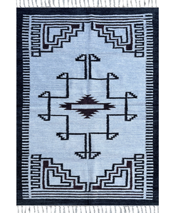 Premium Custom <b>Printed</b> 3x5 ft Kilim Dhurries Rug Handcrafted Jute Area Rug Set Modern Hallway Runner Non-Slip Stain Resistant - Product Image 1