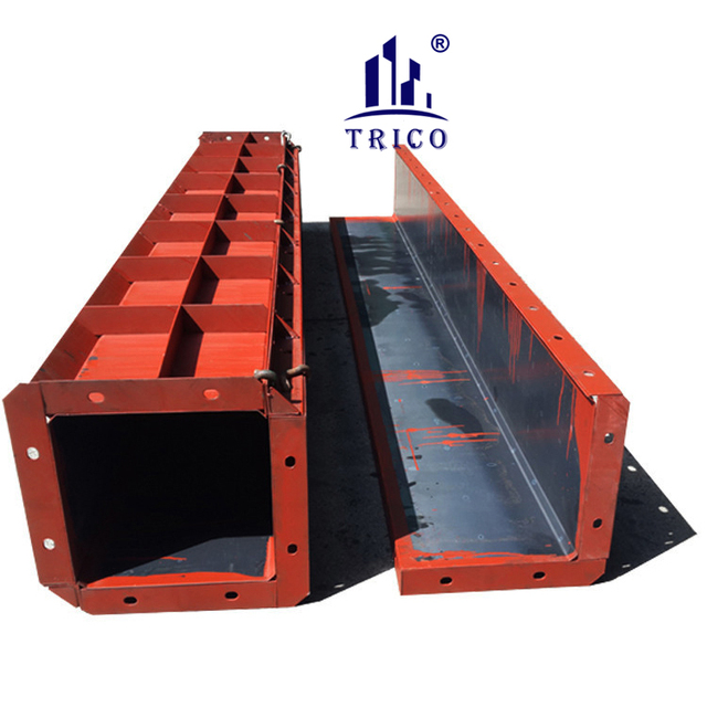 Concrete Construction Reusable Square Column Modular Steel Wall Formwork