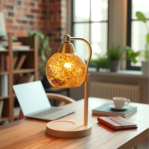 Lampada Scaldacandele Creativa a Mosaico Turco in Legno e Vetro, Luce Notturna Calda da Comodino, Diffusore di Fragranze Decorativo per un'<span class=keywords><strong>Atmosfera</strong></span> Rilassante - Product Image 1
