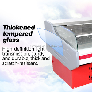 MUXUE Làm Mát Không Khí Tươi Thịt Hiển Thị Tủ Lạnh Thương Mại Mở Phía Trước Thịt Showcase Gà Hiển Thị Tủ Lạnh MX-XRG2000F - Product Image 6