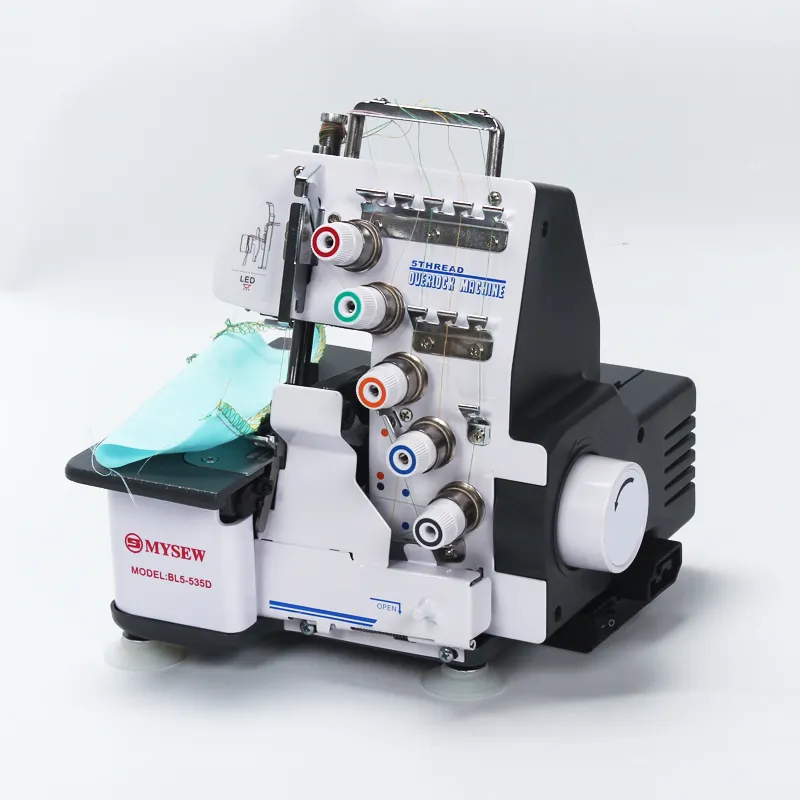 MRS535-máquina de coser overlock para el hogar, Mini máquina de coser de alta calidad con agujero de botón, precio más bajo