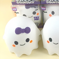 Jouet anti-stress mignon en forme de fantôme, 16 cm, en TPR, jouet à presser, cadeau d'Halloween pour garçons et filles