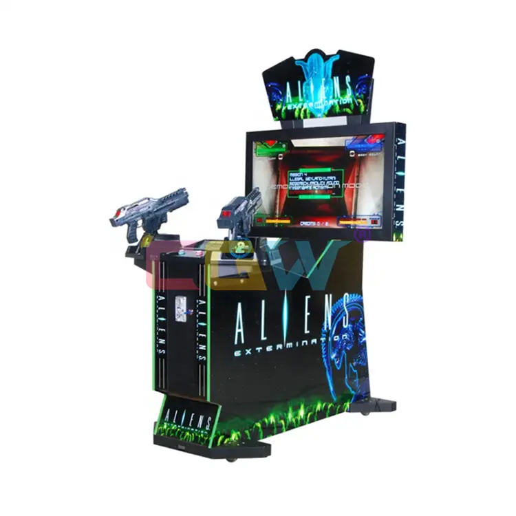 Muntautomaten Arcade Alien Shooting Game Machine Te Koop