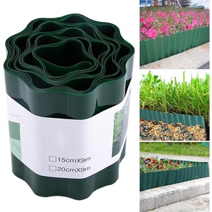 Corrugated PP Garden Edging, Green Landscape <b>Border</b> for Lawn, Flower Beds, Edging, Garden <b>Fence</b> - Product Image 2