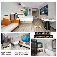Solution clé en main pour projets hôteliers, mobilier d'hôtel sur mesure, mobilier commercial, ensembles de chambres d'hôtel 5 étoiles modernes et luxueux