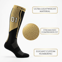 Chaussettes de sport respirantes en tricot avec protection rembourrée pour les tibias, pour le football, le tennis, le basketball, le golf