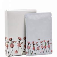 Boîte à patchs oculaires en carton pliable écologique, taille personnalisée, emballage pour produits de soin de la peau et sac en Mylar