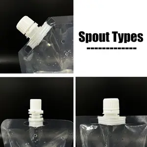 Custom Different Size Water Storage Bag Spout Pouch Juice Pouches Beverage Packaging