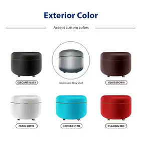 Table basse <span class=keywords><strong>ronde</strong></span> intelligente de nouveau style avec chargement sans fil par haut-parleur Bluetooth et mini-réfrigérateur intégré - Product Image 6