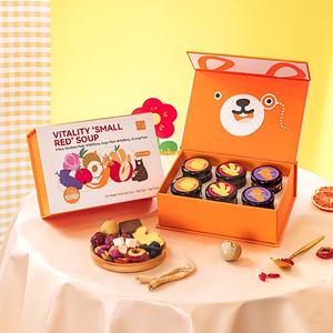 Thé au gingembre au sucre <span class=keywords><strong>roux</strong></span> <span class=keywords><strong>de</strong></span> <span class=keywords><strong>canne</strong></span> à sucre naturel, chaleur menstruelle apaisante, nourrissant, soupe <span class=keywords><strong>de</strong></span> haricots rouges miniatures emballées individuellement 270g - Product Image 6