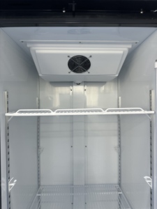 Congélateur vertical vitrine 500L à porte vitrée, refroidissement par ventilateur, pour supermarché, modèle LG-400, trois niveaux, électronique, en promotion - Product Image 2