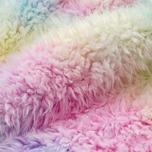 Couverture queue de sirène en polaire shaggy dégradé tie-dye, doublure en flanelle douce, cousue, portable, pour enfants, couverture de couchage enveloppante - Product Image 5
