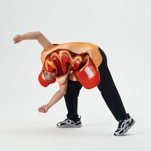 Costumes de hot-dog de <span class=keywords><strong>saucisse</strong></span> de nourriture d'impression 3D drôles d'usine pour des adultes pour le carnaval d'Halloween et Noël inclut des composants de <span class=keywords><strong>costume</strong></span> - Product Image 3