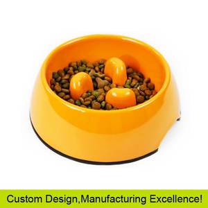 Bol de nourrissage lent en plastique solide moderne avec design labyrinthe pour chats, non toxique et sûr - Product Image 2