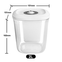 Contenants de stockage alimentaire hermétiques de 1 L, 1,5 L et 2 L, sans BPA, pour la préparation des repas, le stockage dans le garde-manger, ensemble de boîtes sous vide