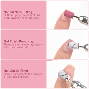 Wholesale 50Pcs 6mm <b>Nail</b> Sanding Bands or <b>Nail</b> Drill Bits 3/32" 60#80#100#120#150#180#240#320 Disposable Grinding Polishing Head - Product Image 6