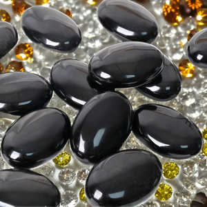 Natural Gold Obsidian <b>Crystal</b> <b>Raw</b> Stone Ornament Oval Handle Piece Mineral Specimen Laser Printed Polished DIY Feng Shui Pendant - Product Image 2