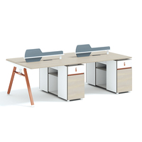 Table de direction moderne modulaire ouverte, mobilier de bureau, cloisons de bureau, postes de travail en cubicle