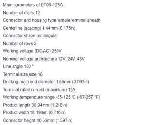 ชุดซ็อกเก็ตปิดผนึก <span class=keywords><strong>DT06</strong></span>-<span class=keywords><strong>12SA</strong></span> 12 P DT04ตัวเชื่อมต่อมือยานยนต์แบบ <span class=keywords><strong>DT06</strong></span>-<span class=keywords><strong>12SA</strong></span> 12Pin DT04-12PA - Product Image 2