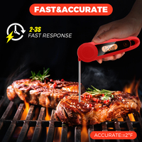 Cadeau promotionnel personnalisé OEM d'usine, thermomètre alimentaire numérique étanche à aimant rétroéclairé