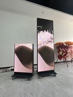 Écran d'affichage LED pliable d'intérieur sur mesure pour usine, signalisation numérique haute luminosité pour la publicité en magasin de détail et centre commercial