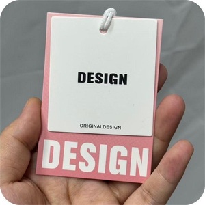 Thân Thiện Với Môi Tùy Chỉnh Treo Thẻ Thời Trang Giấy May Mặc Nhãn Khắc Logo Nhãn Hàng May Mặc Thẻ - Product Image 4