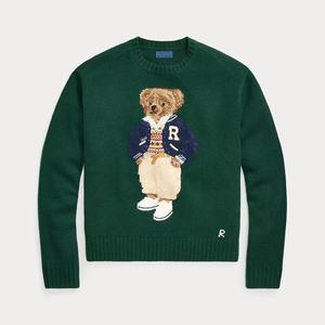 Daling Fashion <span class=keywords><strong>Pull</strong></span> décontracté ample pour femme, en laine et coton, avec broderie motif ours de dessin animé, nouvelle version col montant, Printemps, 26% de réduction - Product Image 3