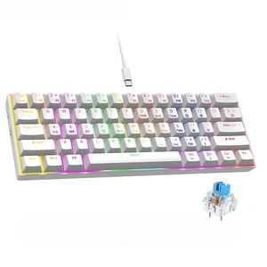 Diseño personalizado Teclado mecánico Gateron CHERRY Axis Intercambio en caliente 68 teclas RGB 65% Teclado mecánico inalámbrico - Product Image 2