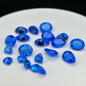 Tổng hợp màu xanh <span class=keywords><strong>Spinel</strong></span> 111 # màu hình trái tim 5x5mm lỏng đá quý đối với trang sức - Product Image 2