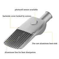 Luminaire LED double module pour éclairage public, 50W 100W 150W, pour routes, parkings et zones commerciales extérieures
