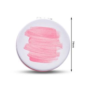 Promotional Cheap Price Gift Personalized Printing Dual Side <b>Compact</b> PU Leather <b>Mirror</b> - Product Image 2